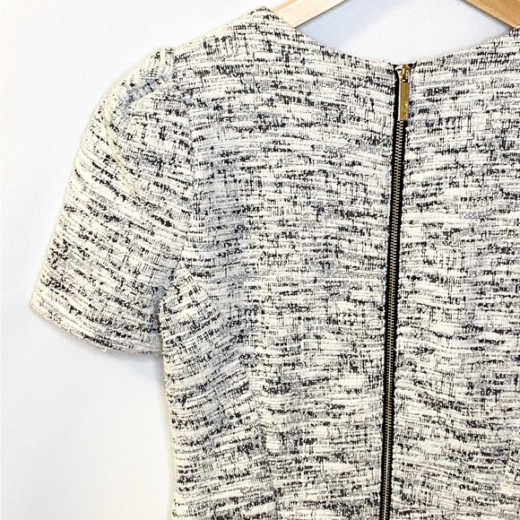 Calvin Klein Tweed Shift Dress | Black & White | Size 4 - Picture 8 of 10